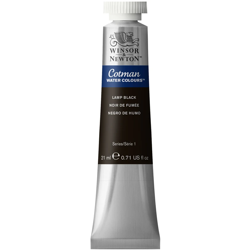 Акварель художественная Winsor&Newton "Cotman", 21мл, туба, сажа