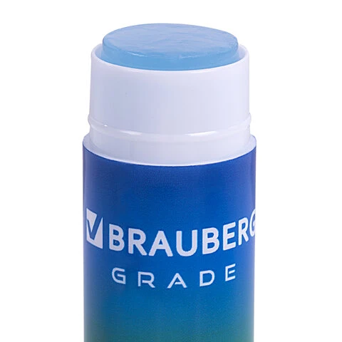 Клей-карандаш в градиентном корпусе BRAUBERG GRADE, 21 г, PVP-основа, ассорти,