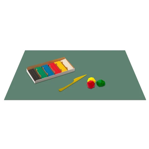 Набор для уроков труда ЮНЛАНДИЯ, клеенка ПВХ 40x69 см, фартук-накидка с