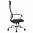 Кресло офисное МЕТТА "К-27" хром, ткань, сиденье и спинка мягкие,
