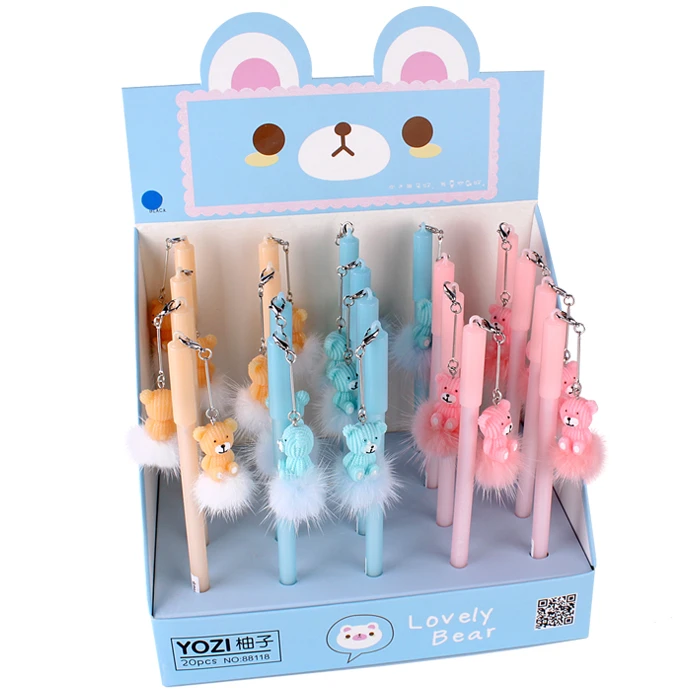 Ручка гелевая синяя "Darvish" с брелоком "Мишка" или Ручка гелевая синяя "Darvish" с брелоком "Мишка" или