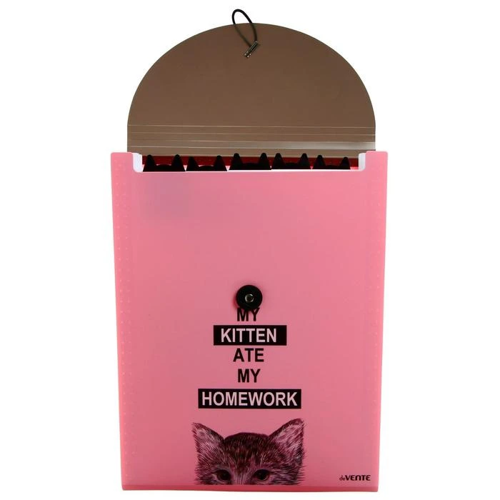 Папка-картотека 6 отделений на резинке A4 (235 x 320 x 30 мм) 600 мкм, deVENTE