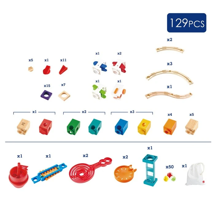 Деревянный конструктор-лабиринт для детей «Супер спираль» с шариком и ксилофоном