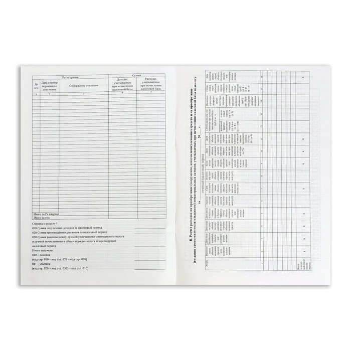 Журнал учета доходов и расходов организаций и ИП, А4 20л