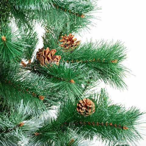 Ель новогодняя искусственная "Velvet Pinewood" 150 см, с инеем и Ель новогодняя искусственная "Velvet Pinewood" 150 см, с инеем и