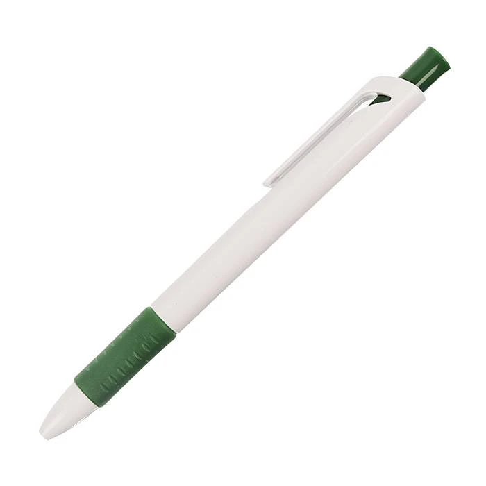 Ручка д/логотипа автомат. inФОРМАТ ВАНДА 0,7 мм бело-зеленый корпус резин.грип:
