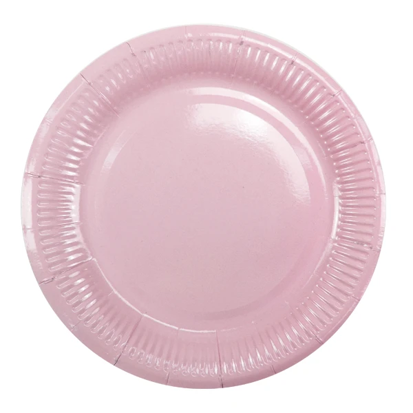Тарелки Pink 18 см 6 шт бумажные ламинированные