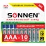 Батарейки SONNEN Super Alkaline, AAA (LR03, 24А), алкалиновые, 10 шт., в