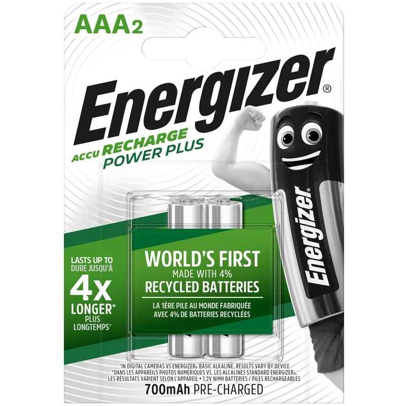 Аккумулятор Energizer Power Plus AAA (HR03) 700mAh 2B