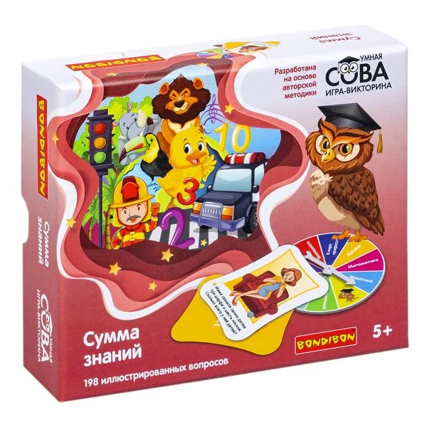 Игра-викторина «СУММА ЗНАНИЙ" Умная Сова Bondibon