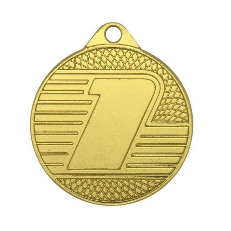 Медаль 1 место 50мм золото mk398