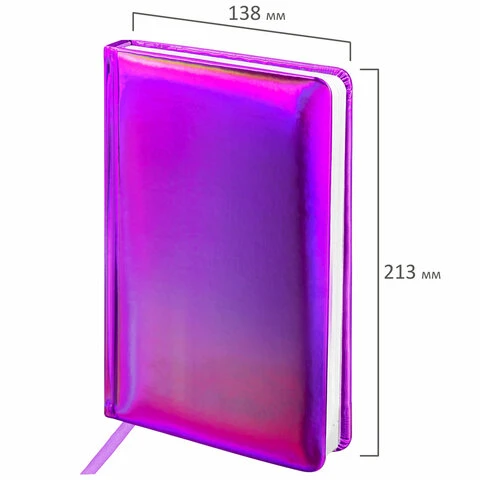Ежедневник недатированный А5 (138x213 мм) BRAUBERG "Holiday", кожзам,