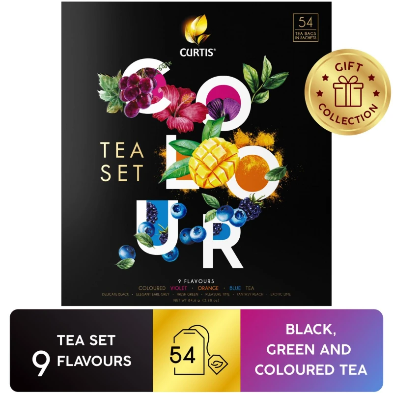 Чай Curtis Colour Tea Set пакетированный ассорти 9 вкусовx6шт, 84,6г