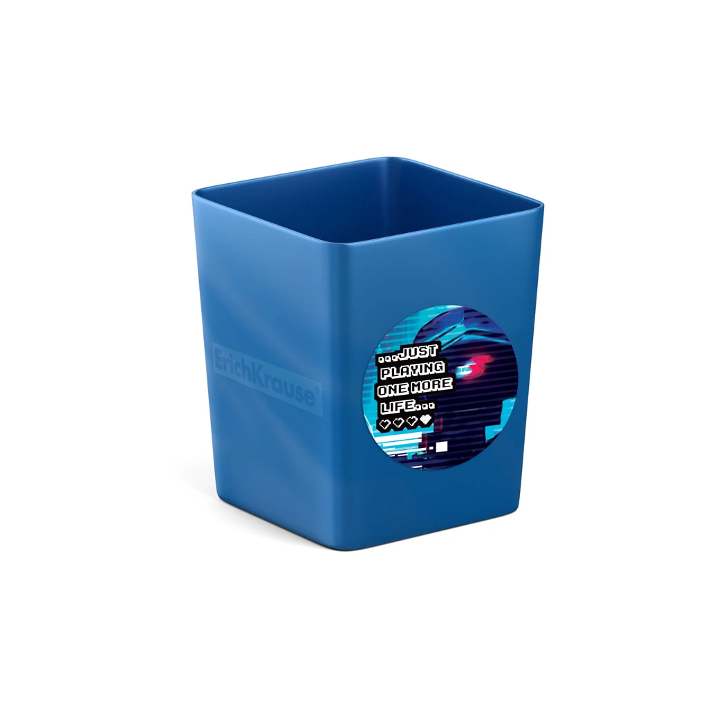 Подставка настольная пластиковая ErichKrause Base, Cyber Game, синий