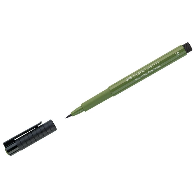 Ручка капиллярная Faber-Castell "Pitt Artist Pen Brush" цвет 174 хром
