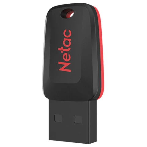 Флеш-диск 16GB NETAC U197, USB 2.0, черный, NT03U197N-016G-20BK