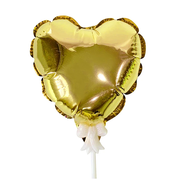 Шар самодув Сердце Gold 15 см шар фольгированный