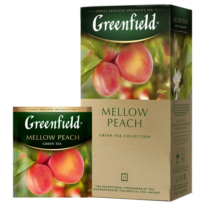 Чай Greenfield Mellow Peach зел, 25пак