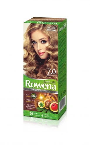 ROWENA Краска для волос "ROWENA SOFT SILK", тон 7.0 Светло-Русый (без