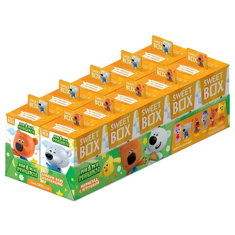 Жевательный мармелад с игрушкой Sweet Box (СВИТБОКС) "МИ-МИ-МИШКИ", 10