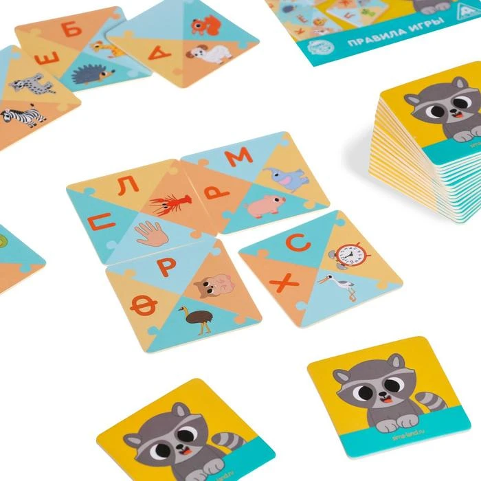 Развивающая игра-домино «Пазлы-читазлы. Алфавит», 4+