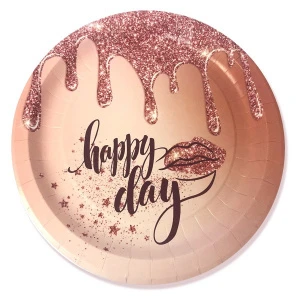 Тарелки бумажные Happy Day 23см. 6шт. Тарелки бумажные Happy Day 23см. 6шт.