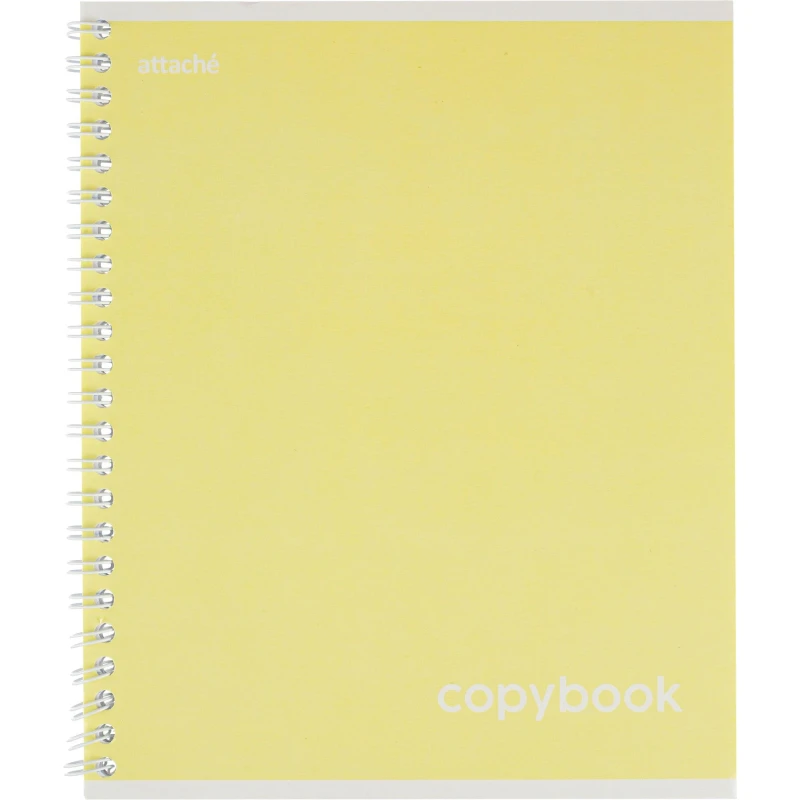 Тетрадь Attache Акварель гребень картон А5 80л желтый