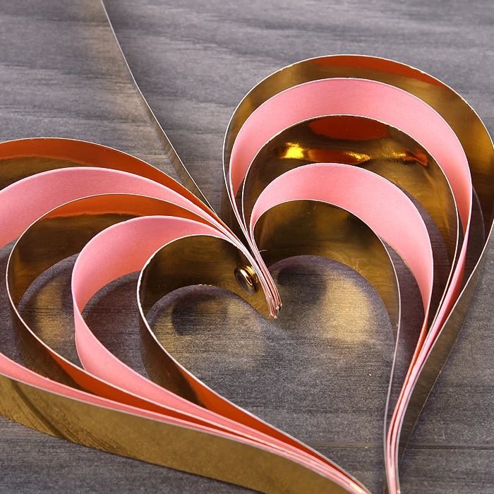 Праздничное украшение подвеска "Сердце" 4шт/уп (набор)