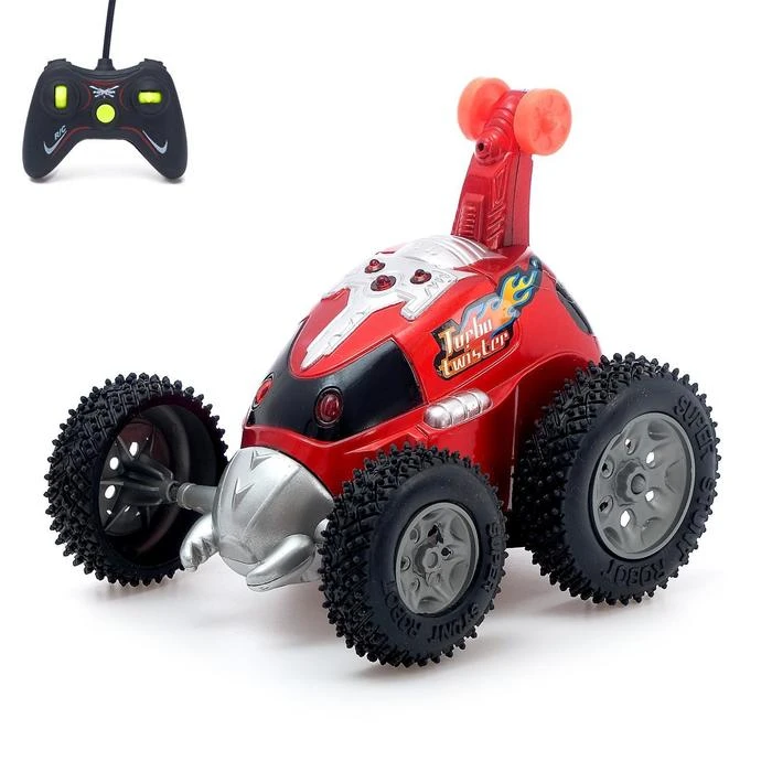 Машина радиоуправляемая «Перевёртыш», работает от батареек, световые эффекты,