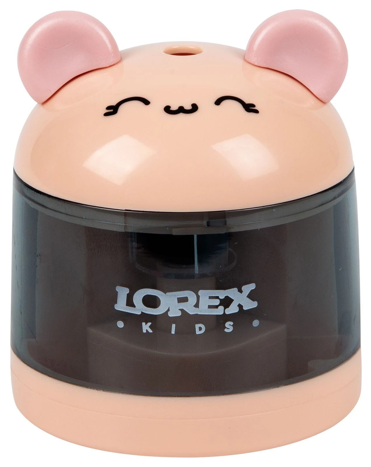 Точилка электрическая LOREX KIDS CUTE PET, корпус пластик роз. с контейнером