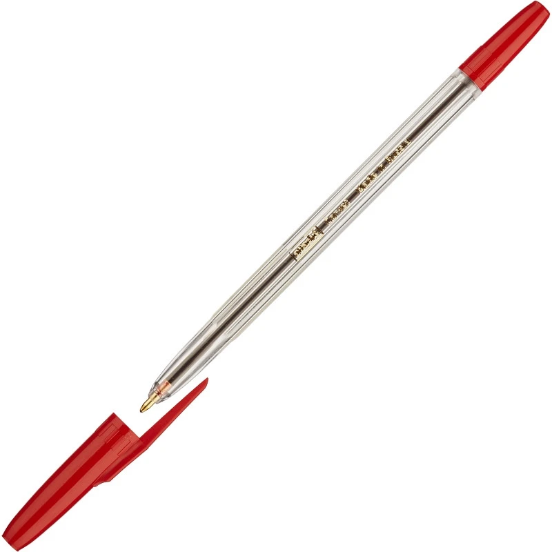 Ручка шариковая Attache Corvet красная, 0,7мм