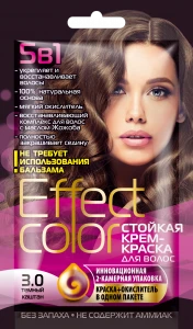 Арт.4912 ФИТО К Крем-краска для волос Effect Color тон Тёмный Каштан 50мл (саше)