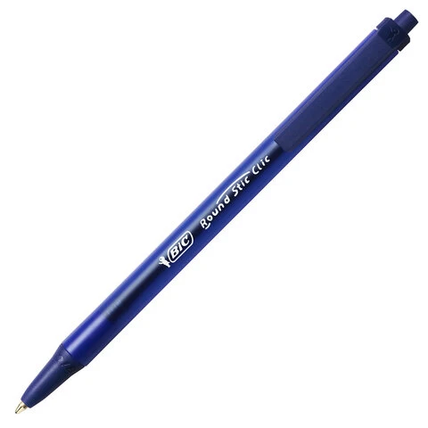 Ручки шариковые автоматические BIC "Round Stic Clic", НАБОР 3 шт.,