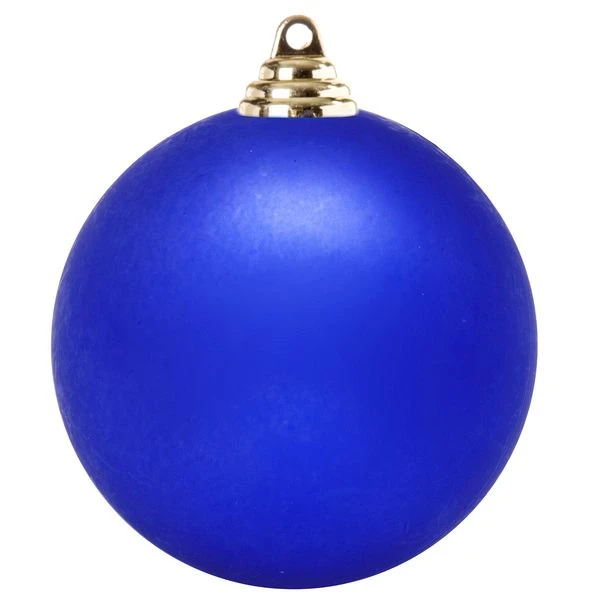 Новогодний шар, пластик, матовый, d=30см., 1шт. в пакете, синий. ЕК0483