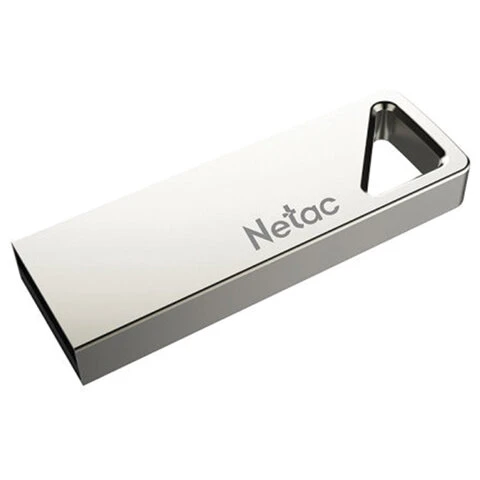 Флеш-диск 16GB NETAC U326, USB 2.0, металлический корпус, серебристый,