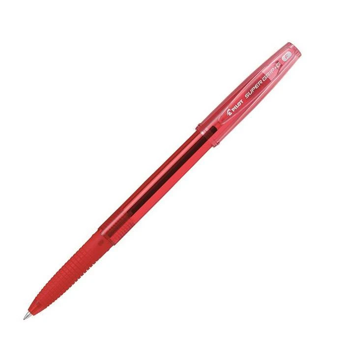 Ручка шарик. PILOT SUPER GRIP 0,7 мм красн. резин.грип. BPS-GG-F (R)