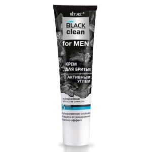 ВИТЭКС BLACK CLEAN FOR MEN КРЕМ ДЛЯ БРИТЬЯ с активным углем, 100мл/20шт, код 51