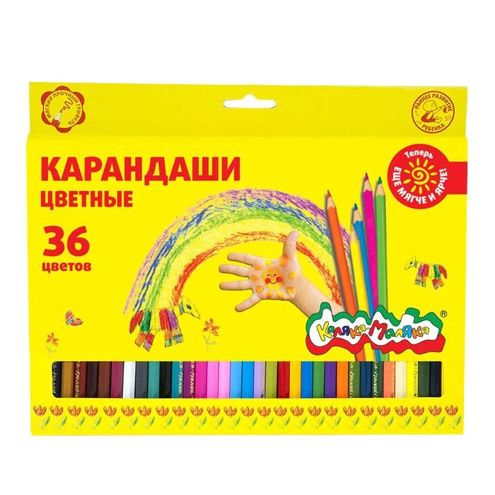 Карандаши цветные Каляка-Маляка, 36 цветов  3+: ККМ36 штр.: 4602723089179