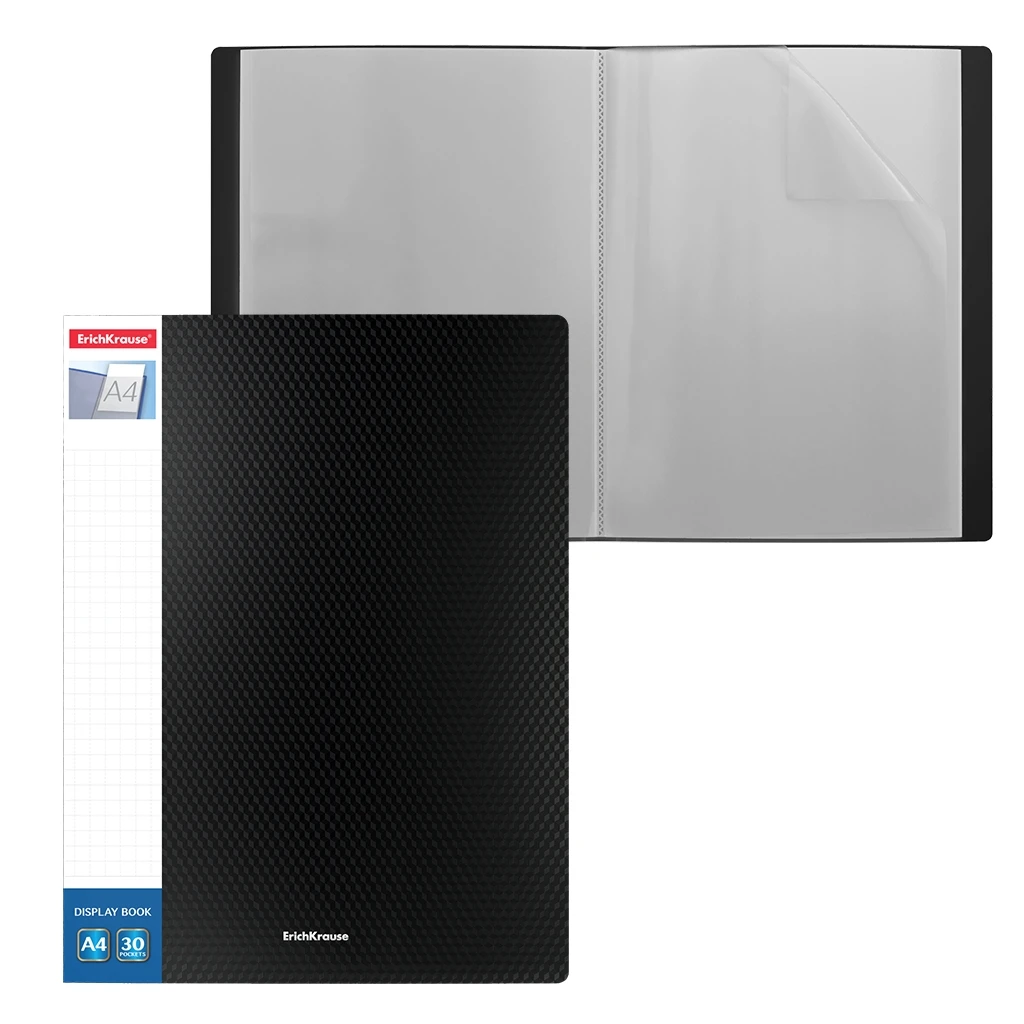 Папка файловая пластиковая с карманом на корешке Erich Krause Diamond Original,