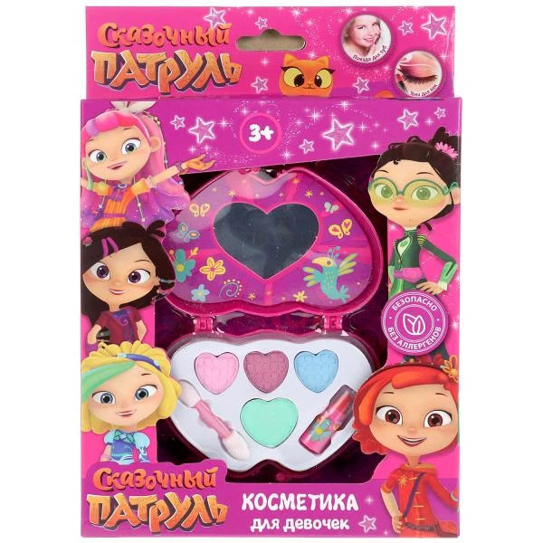 Косметика для девочек "СКАЗОЧНЫЙ ПАТРУЛЬ" тени, помада, аппликатор в