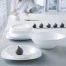 Набор посуды столовый, 19 предметов, белое стекло, "Carine", LUMINARC,