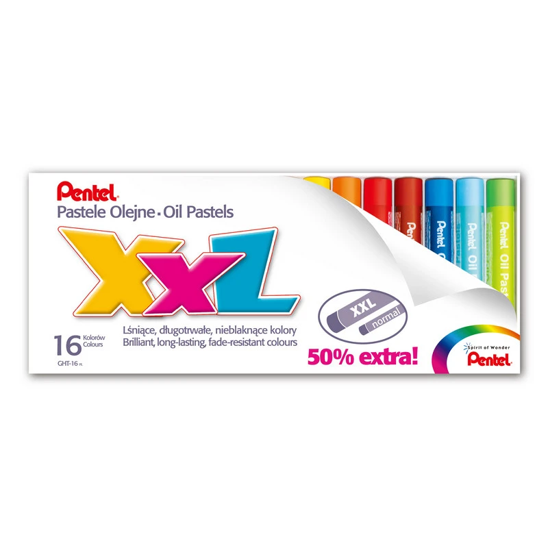 Пастель масляная Pentel XXL 16 цв GHT-16 972004