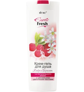 ВИТЭКС EXOTIC FRESH Крем-гель для душа ЯМБЕРИ И БЕРГАМОТ 500мл/20шт NEW, код 01