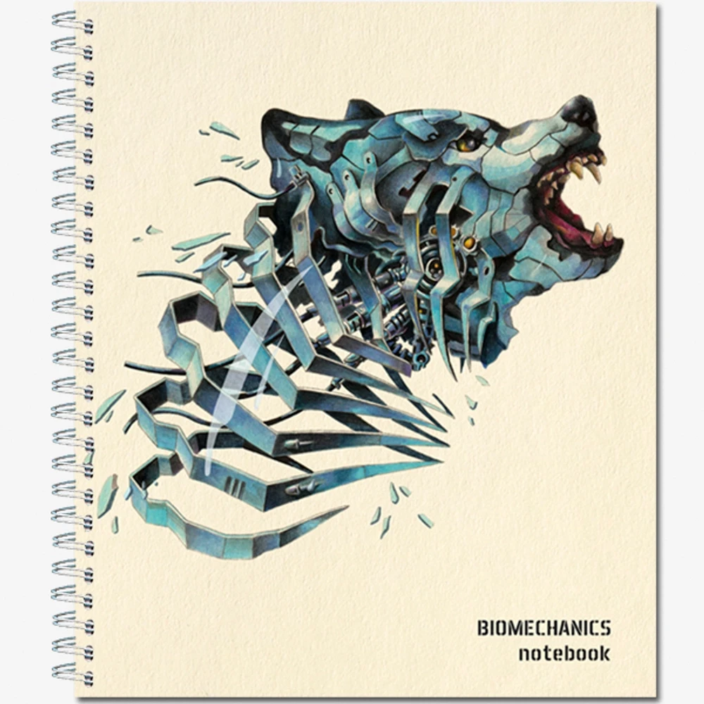 Тетрадь общая 48 листов "Biomechanics", обложка - мелов.картон +