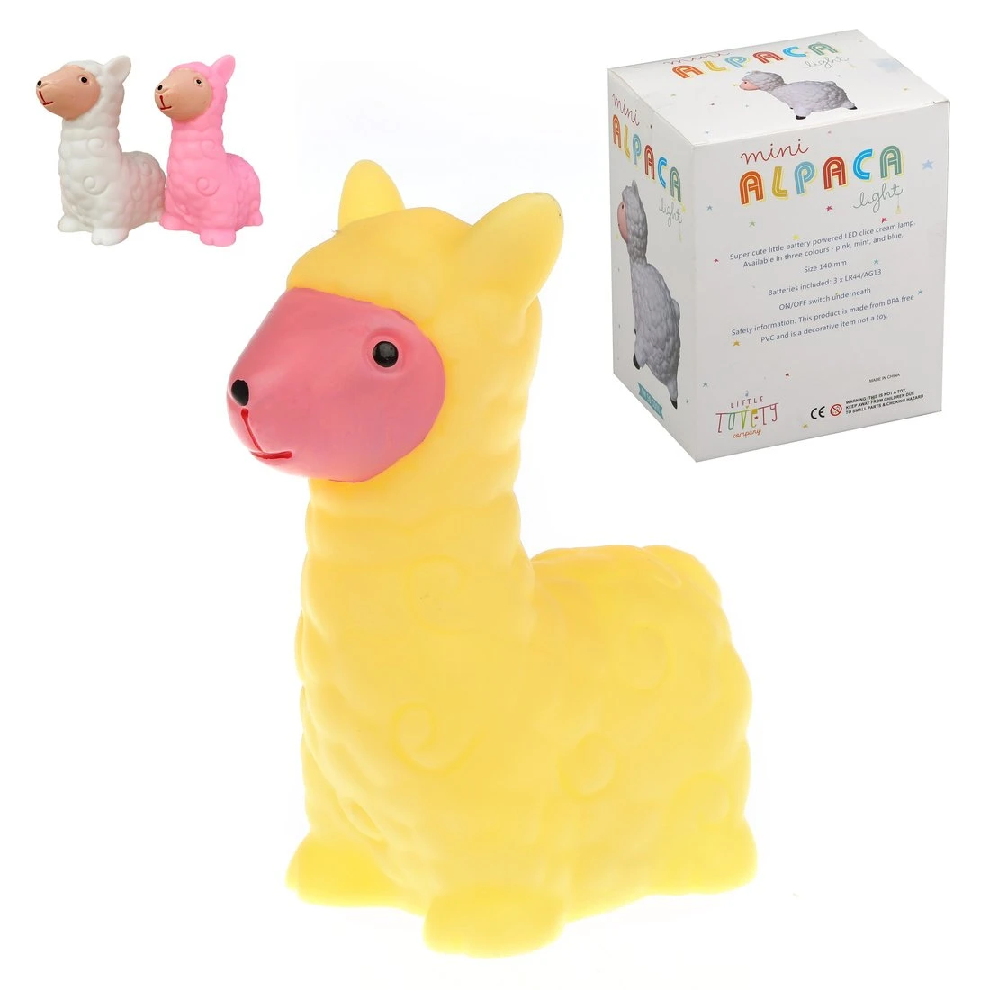 Ночник детский Лама 13*9 см в ассортименте, элементы питания AG13*3 не входят в