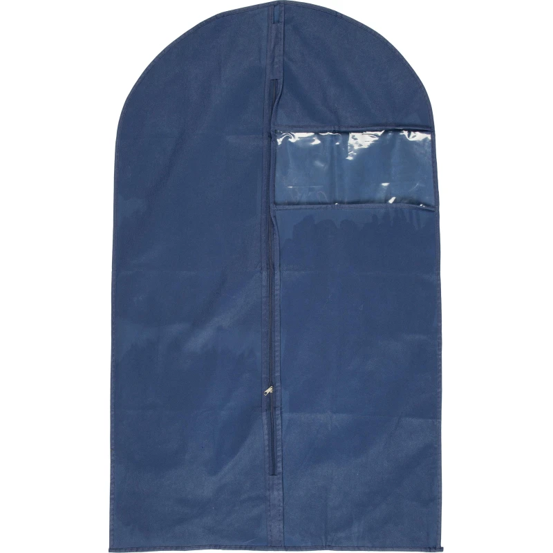 Чехол для одежды из спанбонда Luscan с окошком, 60х100см, синий, HD-HH008