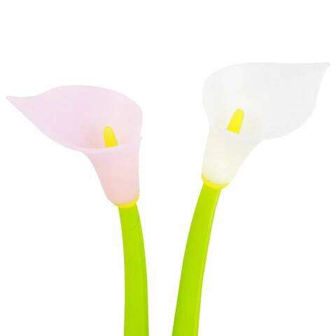 Ручка фигурная шариковая ЮНЛАНДИЯ "Цветок", силиконовый корпус,