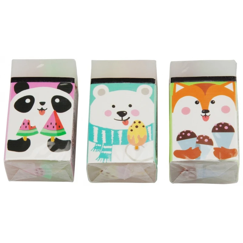 Ластик Bruno Visconti HappyGraphix Пломбирн морож 45х15х25мм 42-0026 цвет ассори