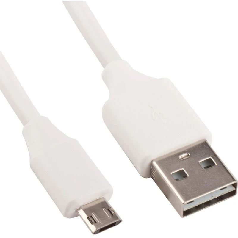 Кабель USB 2.0 - Micro USB, М/М, 1 м, двухсторонний, LP, бел, 0L-00027585