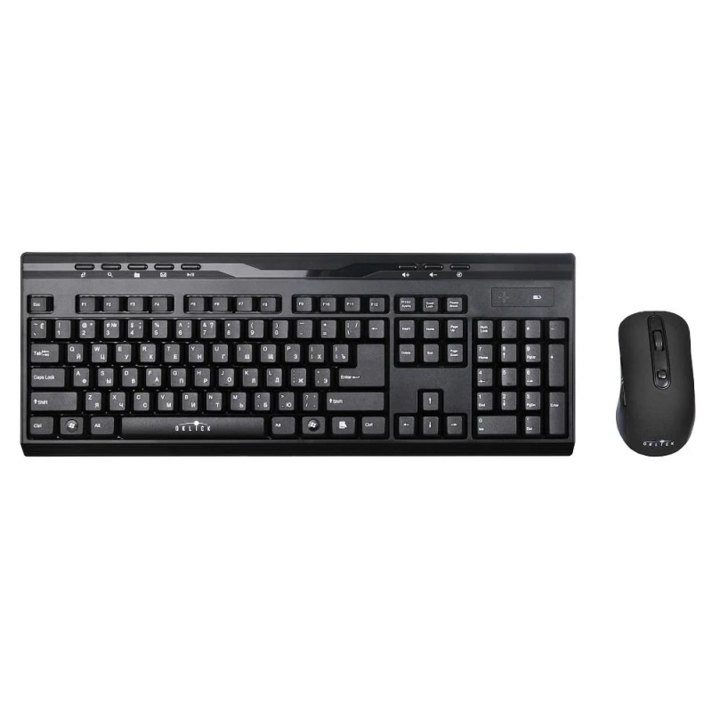 Клавиатура + мышь Oklick 280M клав:черный мышь:черный USB беспроводная